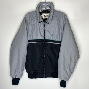 Vintage Swing West Retro Grey Black Ski Jacket Size Large
